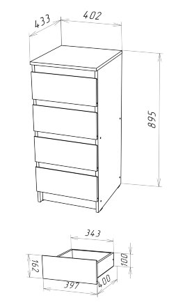 Комод Т-2 Stern (Штерн), вотан 
