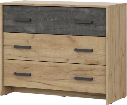 Комод 3 ящика МСП 1, дуб золотой 