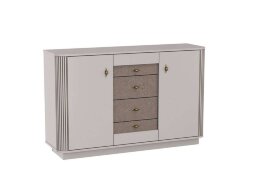 Комод 2 двери, 4 ящика Фантазия, Кашемир патина