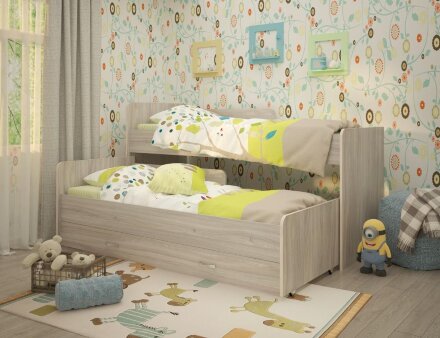 Кровать выкатная Радуга 80*160 