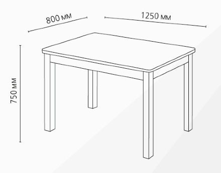 Стол обеденный  Классик, опора МТ2 