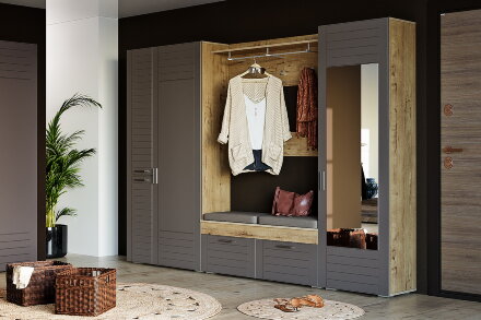 Модульная прихожая Livorno, графит 