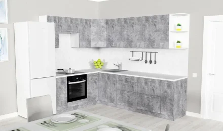 Шкаф навесной угловой трапеция 600 АТР  