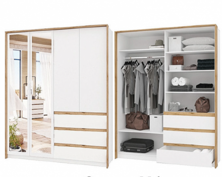 Шкаф 4-х створчатый Дубай 