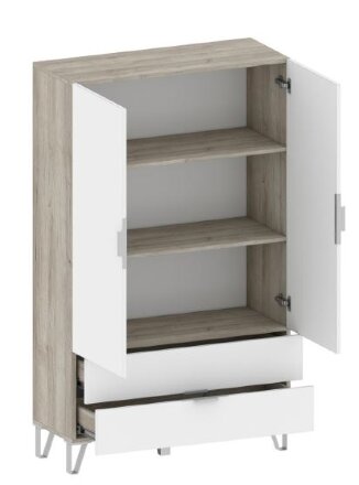 Шкаф тумба 2 двери и 2 ящика ШК-3024 Анима   