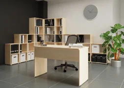 Стеллаж Офис 400 2 полки с дверцей