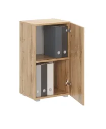 Стеллаж Офис 400 2 полки с дверцей