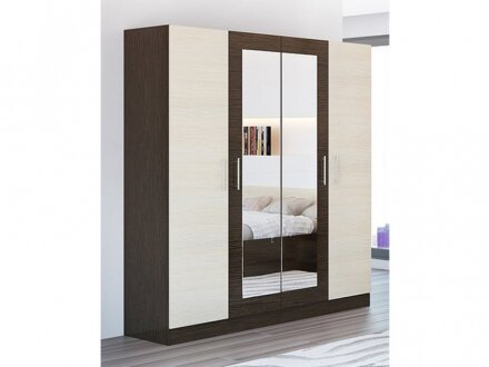 Шкаф 4х-створчатый Леси, венге 