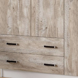 Шкаф 3-х дверный 1200 Лагуна, Белый/ Дуб Юкон