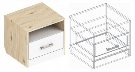 Тумба прикроватная Милана 