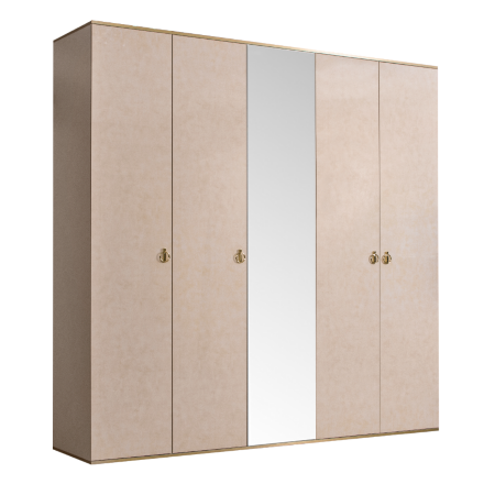 Шкаф 5 дверей РМШ1/5 (с зеркалом) Rimini 