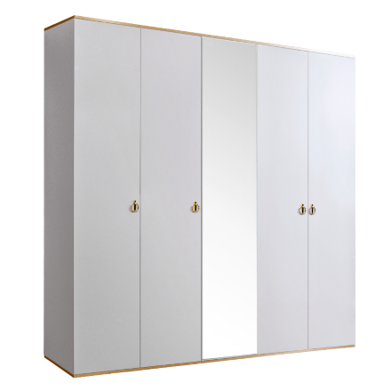 Шкаф 5 дверей РМШ1/5 (с зеркалом) Rimini 