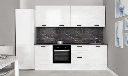 Модульная прямая кухня АТР, оникс, ручка 1122  (240 см) 