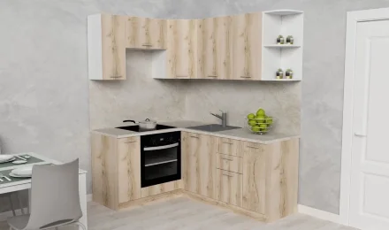 Модульная кухня АТР, дуб делано натуральный (150х170 см)  