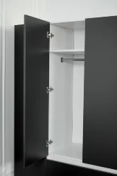 Модульная спальня Парус, белый/Графит 2