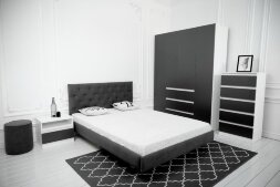 Модульная спальня Парус, белый/Графит 2