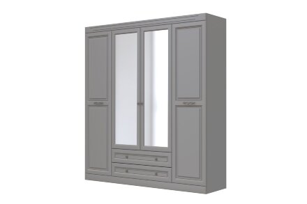 Шкаф 4-х дверный Олимп, антрацит 