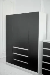 Модульная спальня Парус, белый/Графит 3