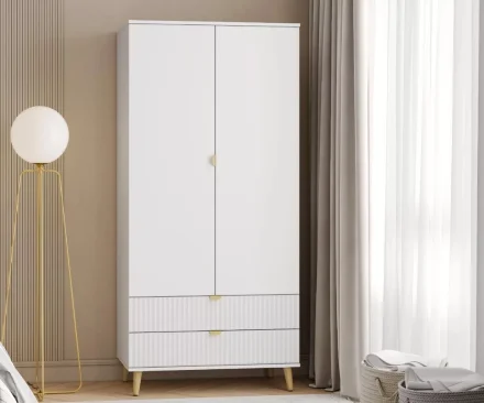 Шкаф двустворчатый с ящикоми НМ 040.25 Дакота 