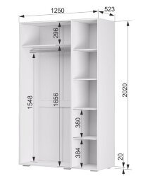 Шкаф трехстворчатый Акцент №25