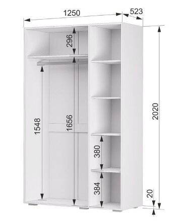 Шкаф трехстворчатый Акцент №25 