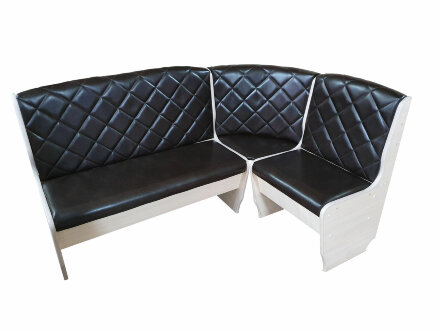 Кухонный уголок Барон (эко-кожа), венге + коричневый 