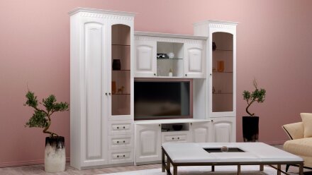 Шкаф 2-х дверный для платья Гармония-4, сандал 