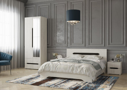 Модульная спальня Вега, Крафт белый  