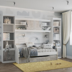 Шкаф Паскаль с открытыми полками