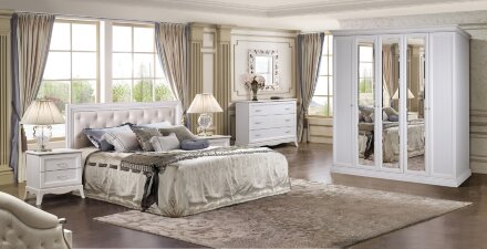 Кровать 2-х спальная (1,8 м) Амели АМКР180-1