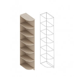 Стеллаж угловой Милана