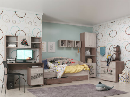 Кровать 80х190 см Форсаж 