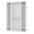 Шкаф для одежды и белья Харрис 60 с зеркалами 