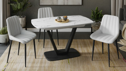 Стол обеденный раздвижной Сингапур, тип 1  