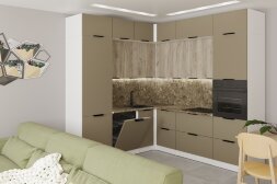Кухонный гарнитур Альба гранд прайм, 220х250 см