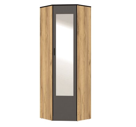 Шкаф угловой с зеркалом 9.2 Ольга-Лофт 