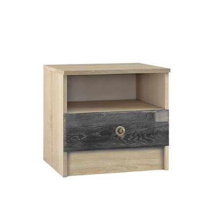 Тумба прикроватная Мадлен (дуб сонома/дуб шале серебро)  