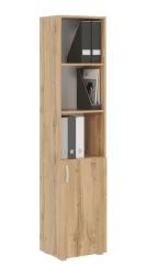 Стеллаж Офис 400 5 полок с дверцей