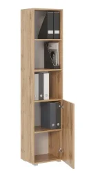 Стеллаж Офис 400 5 полок с дверцей