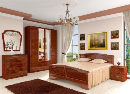  Тумба прикроватная Лакированный орех  