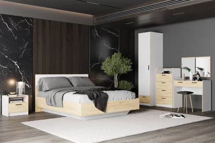 Шкаф для одежды Оттавия НМ 011.20 (фасад с зеркалом), Белый  