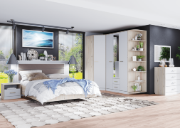 Кровать Милана с мягким изголовьем