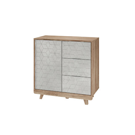 Комод Мегаполис КМ-12 дуб каньон/F04 