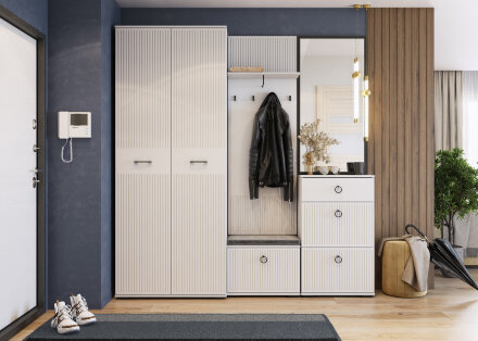 Шкаф 2 двери для платья и белья Шарлиз   