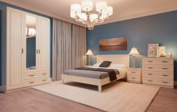 Шкаф 4х-дверный Кантри, слоновая кость