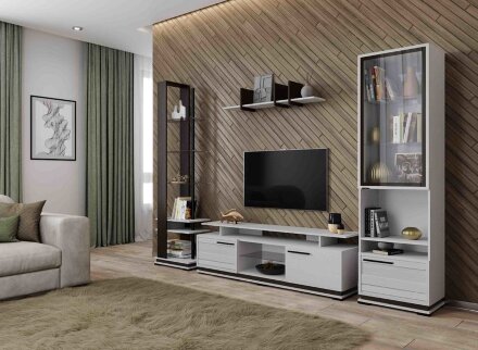 Пенал со стеклом Модена МШ-3, анкор 