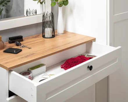 Тумба для обуви Остин 16.121 белый шагрень 