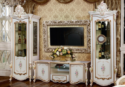 Витрина однодверная Шейх, Слоновая кость 