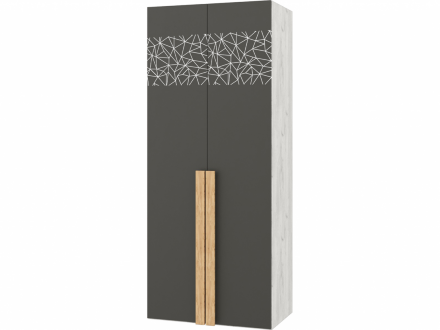 Шкаф 2-х створчатый Кент-1 (фасад с рисунком) 