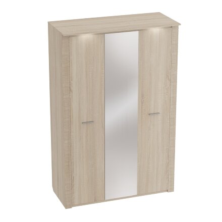 Шкаф трехдверный Элана, сонома (спальня) 